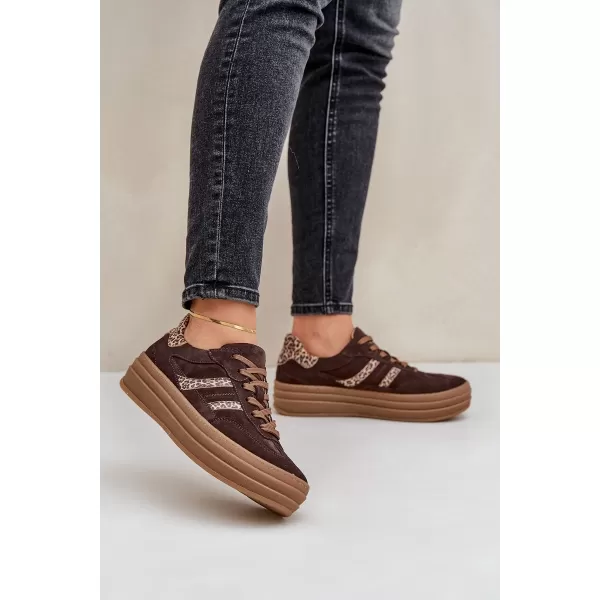 Dámské boty ZAZOO N1176 BROWN/BEIGE 