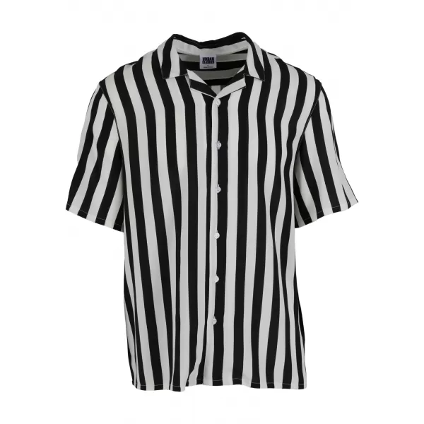  Pánská košile URBAN CLASSICS TB4150 BLACK/OFFWHITE 