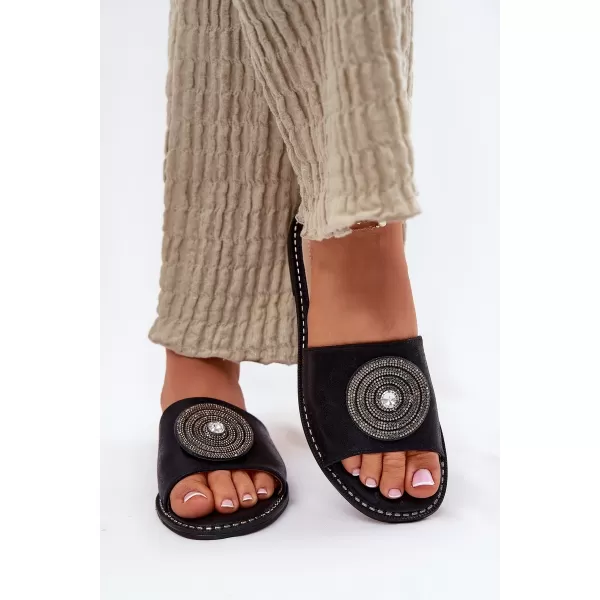  Dámské pantofle S.BARSKI KV51-013 BLACK 