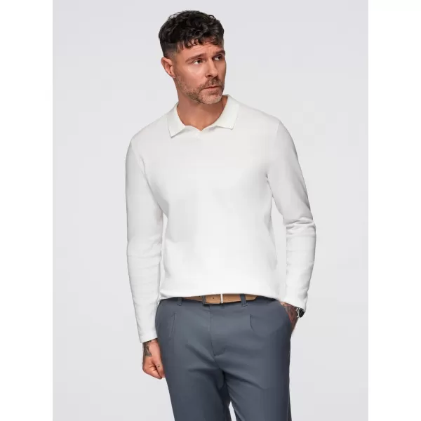  Pánský svetr OMBRE OM-POLS-0140 WHITE 