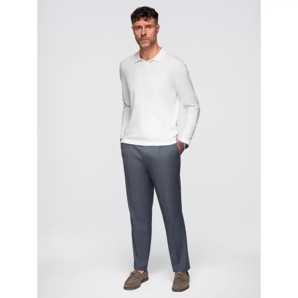  Pánský svetr OMBRE OM-POLS-0140 WHITE 