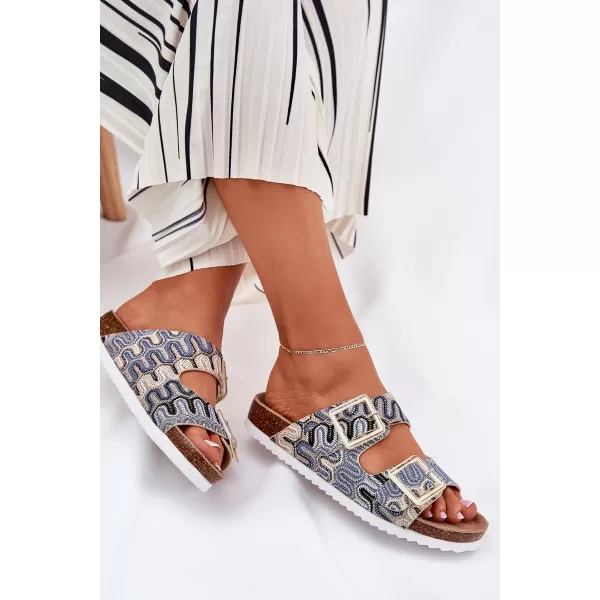  Dámské pantofle S.BARSKI RB51-006 BEIGE 