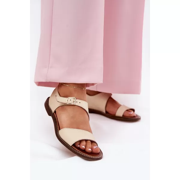  Dámské sandály ZAZOO 3014 BEIGE 