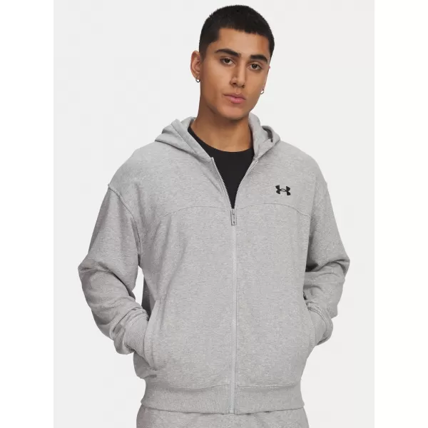  Pánská mikina UNDER ARMOUR RIVAL LW FZ 6009346-011 ŠEDÁ 