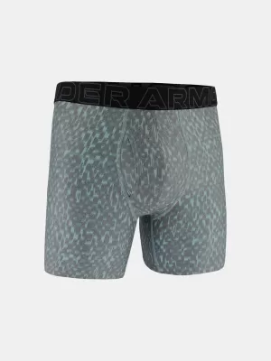 Pánské boxerky UNDER ARMOUR UA PERFORMANCE TECH - PRINT 6IN - 1PK 1383875-477 MODRÁ