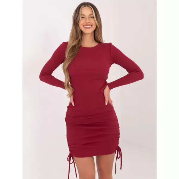 Dámské šaty RUE PARIS RV-SK-6009.15X BURGUNDY 