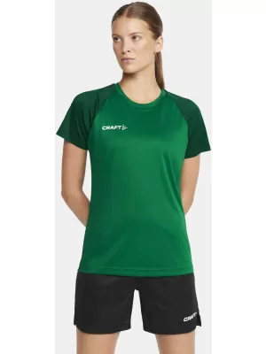Dámské kontrastní sportovní tričko CRAFT TW Squad Go Contrast Jersey W TÝMOVĚ ZELENÁ/ZELENÁ