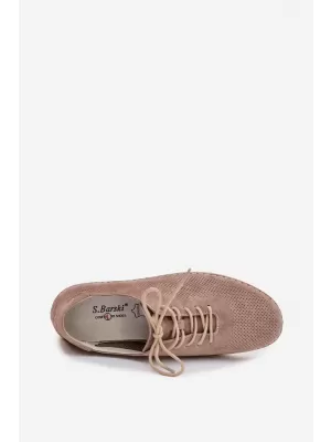Dámské boty S.BARSKI LR61-7080 DARK BEIGE