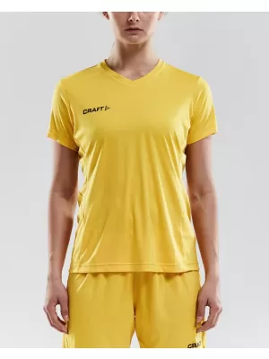 Dámské sportovní tričko s výstřihem do V CRAFT TW Squad Go Jersey Solid W ŠVÉDSKÁ ŽLUTÁ