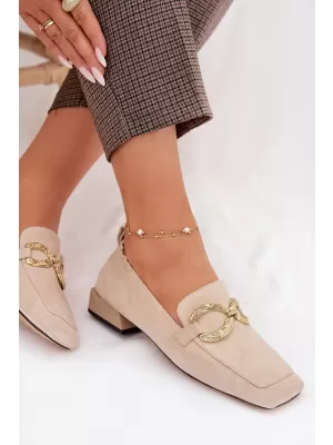 Dámské mokasíny D&A CR61-3115 BEIGE