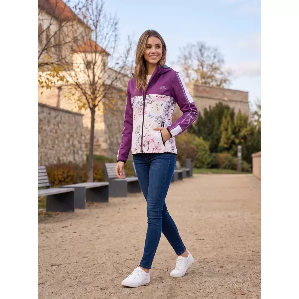  Dámská softshellová bunda premium ALTISPORT VOJ/ALW008JACK01 VÍNOVÁ 