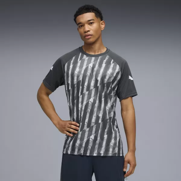  Pánské funkční triko PUMA INDIVIDUALLIGA GRAPH JERSEY 660578_02 MINERAL COBALT/VAPOR GRAY 