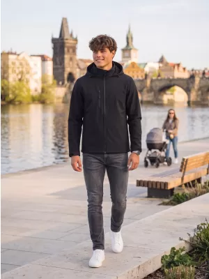 Pánská softshellová bunda ALTISPORT NoPrint NP/ALM845 EBONY GRAY