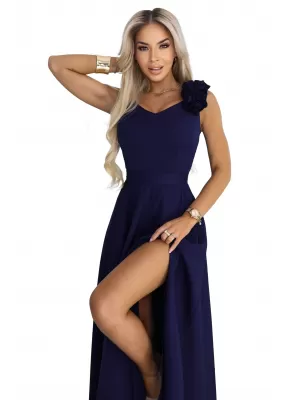 Dámské šaty NUMOCO 643-4 NÁMOŘNÍ MODRÁ
