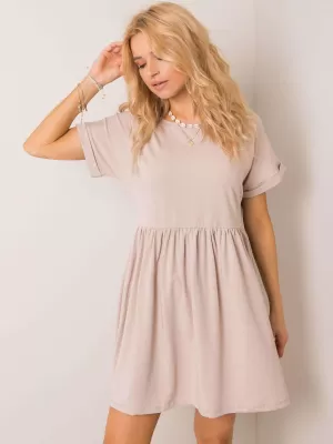 Dámské šaty RUE PARIS RV-SK-5672.03P BEIGE