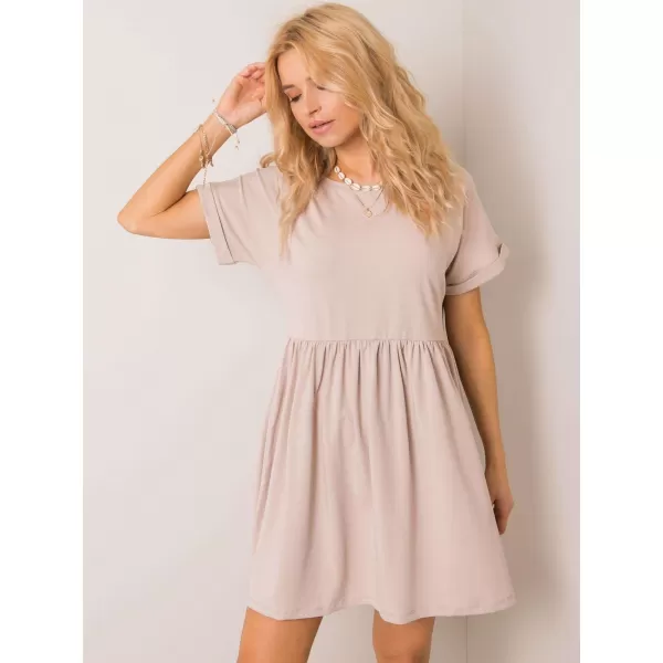  Dámské šaty RUE PARIS RV-SK-5672.03P BEIGE 