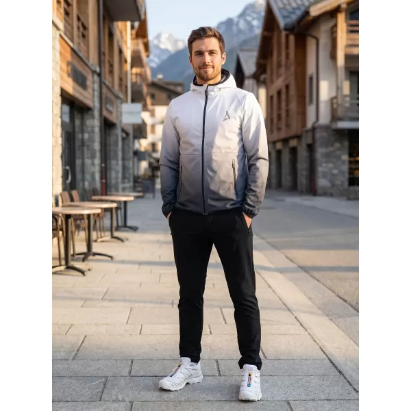  Pánská softshellová bunda premium ALTISPORT VOJ/ALM126JACK01 ČERNOBÍLÁ 