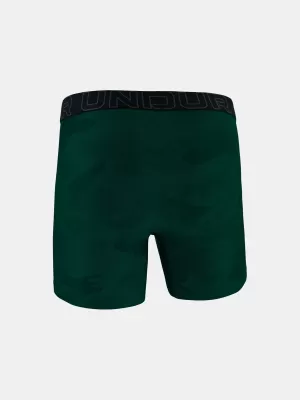 Pánské boxerky UNDER ARMOUR UA PERFORMANCE TECH - PRINT 6IN - 1PK 1383875-338 ZELENÁ