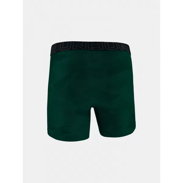  Pánské boxerky UNDER ARMOUR UA PERFORMANCE TECH - PRINT 6IN - 1PK 1383875-338 ZELENÁ 