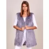 Dámská vesta WOOL FASHION ITALIA AT-KZ-173501A-1.12P GRAY