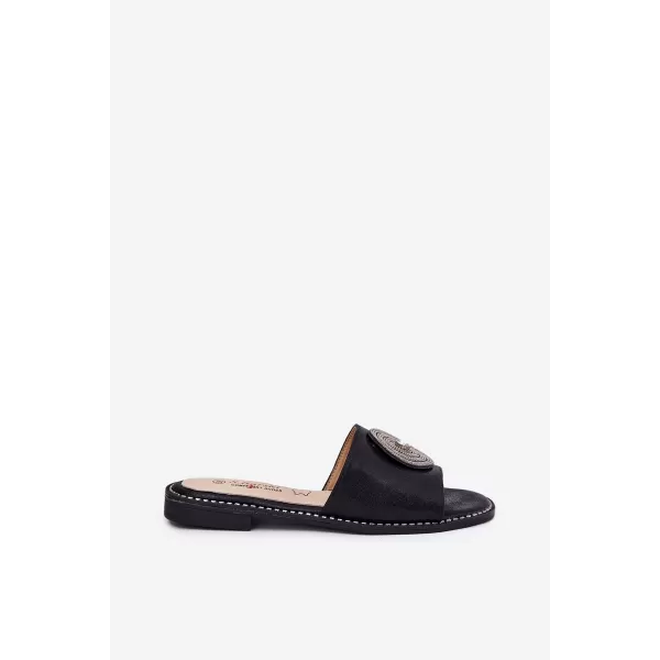  Dámské pantofle S.BARSKI KV51-013 BLACK 