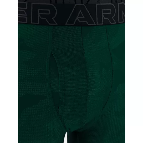 Pánské boxerky UNDER ARMOUR UA PERFORMANCE TECH - PRINT 6IN - 1PK 1383875-338 ZELENÁ 