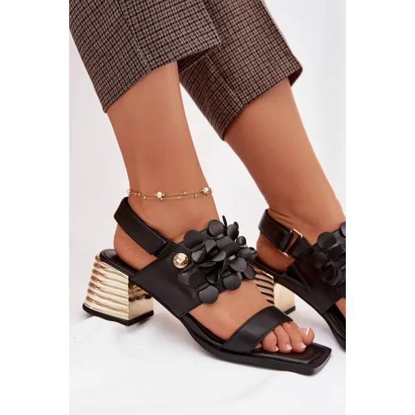  Dámské sandály D&A CR61-3062 BLACK 