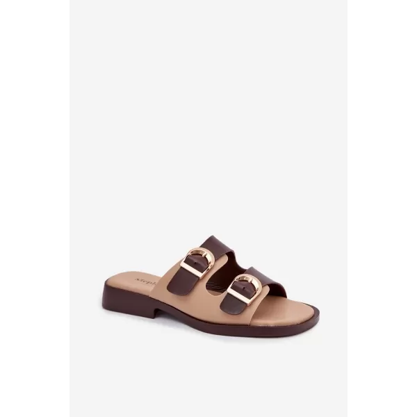 Dámské nazouváky BOTO DANELLE 41337 COFFEE/BEIGE 