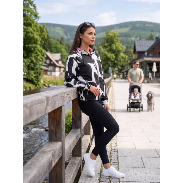  Dámská jarní bunda ALTISPORT HELSIE ČERNÁ/BÍLÁ 