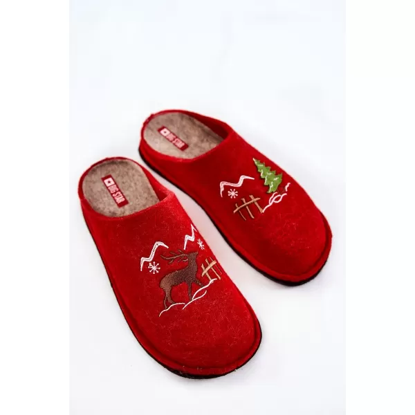  Dámské pantofle BIG STAR KK276017 RED/BEIGE 