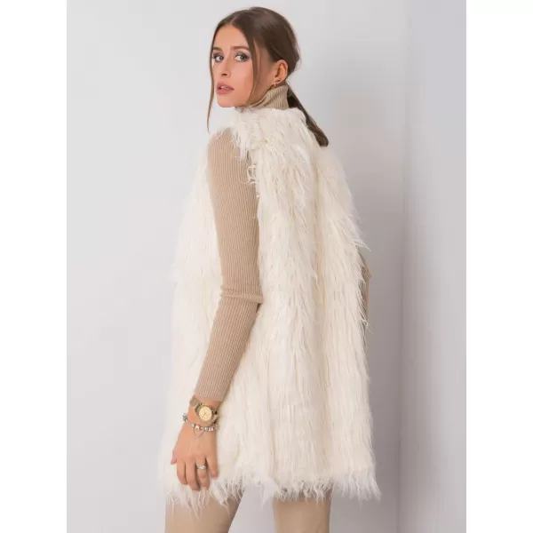  Dámská vesta WOOL FASHION ITALIA AT-KZ-3501-1.13P ECRU 