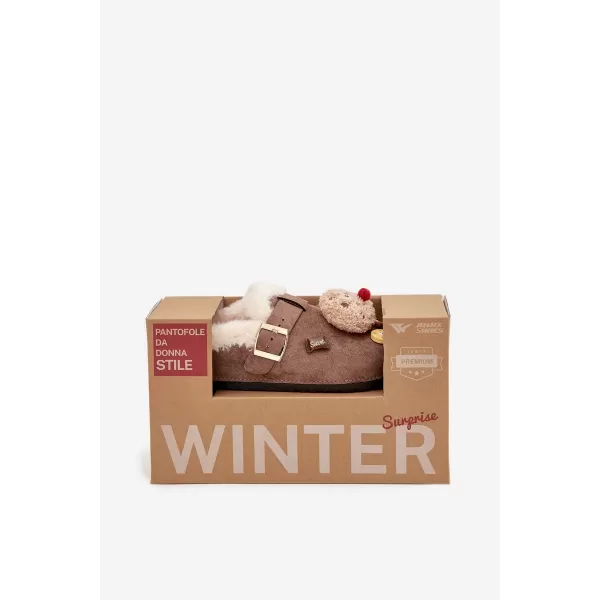  Dámské pantofle BOTO THALORA 40800 BROWN 