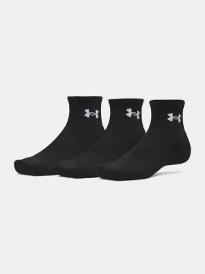 Ponožky UNDER ARMOUR PERFORMANCE COTTON 3P QTR 6009686-008 ČERNÁ