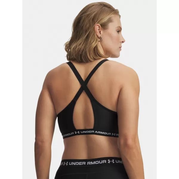  Dámská podprsenka UNDER ARMOUR CROSSBACK LOW BRA 1386424-008 ČERNÁ 