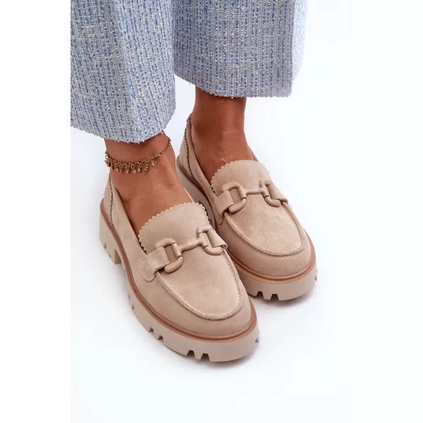  Dámské mokasíny D&A TW117 BEIGE 