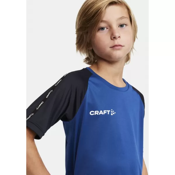  Dětské kontrastní sportovní tričko CRAFT TW Squad Go Contrast Jersey Jr KLUBOVÁ KOBALTOVÁ/NÁMOŘNÍ 