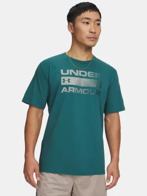Pánské triko UNDER ARMOUR TEAM ISSUE WORDMARK SS 1329582-338 ZELENÁ