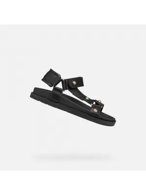Dívčí sandály GEOX SANDAL FOAMMENTERA J65P0D000BCC9999 ČERNÁ