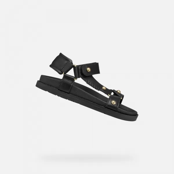  Dívčí sandály GEOX SANDAL FOAMMENTERA J65P0D000BCC9999 ČERNÁ 