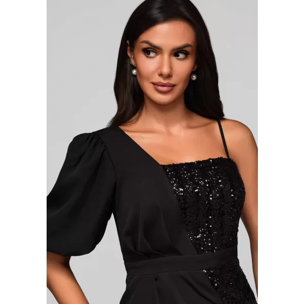  Dámské šaty LARICA LA-OM-DLR216 BLACK 