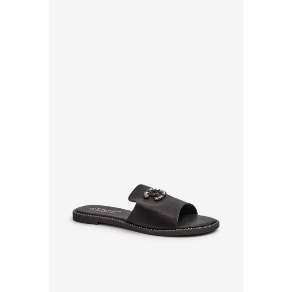  Dámské žabky S.BARSKI KV27-050 BLACK 