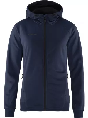 Dámská bunda s kapucí CRAFT Corp. ADV Unify Hoodie Jacket W NÁMOŘNÍ MODRÁ