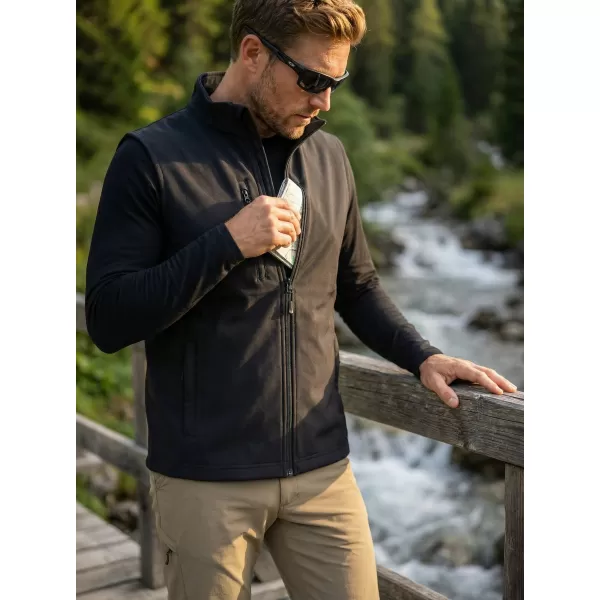  Pánská softshellová vesta ALTISPORT NoPrint NP/ALM865 EBONY GRAY 