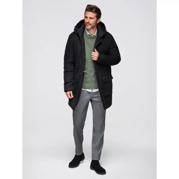  Pánská parka OMBRE OM-JAPJ-0287 BLACK 