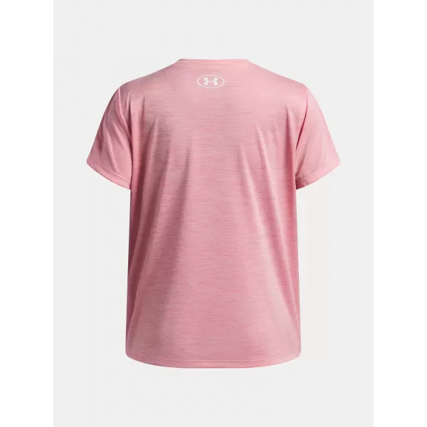 Dívčí triko UNDER ARMOUR TECH TWIST WDMK LOGO SS 6007134-600 RŮŽOVÁ 