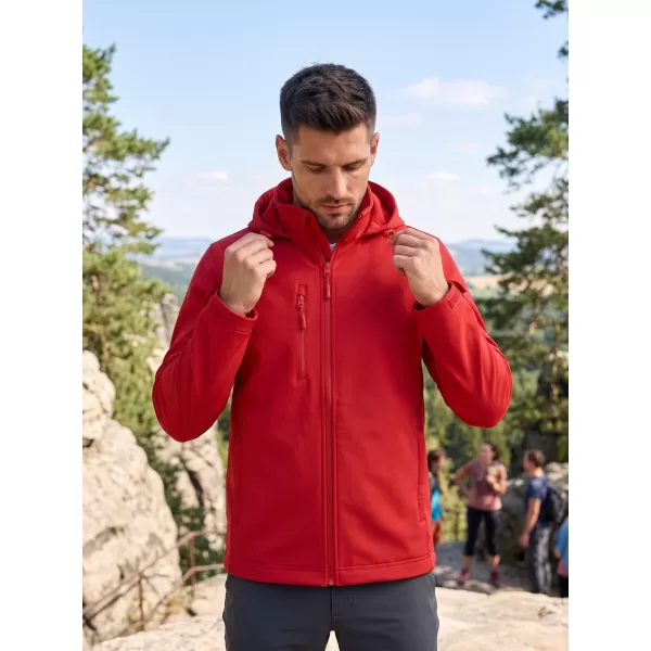  Pánská softshellová bunda ALTISPORT NoPrint NP/ALM845 ČERVENÁ 