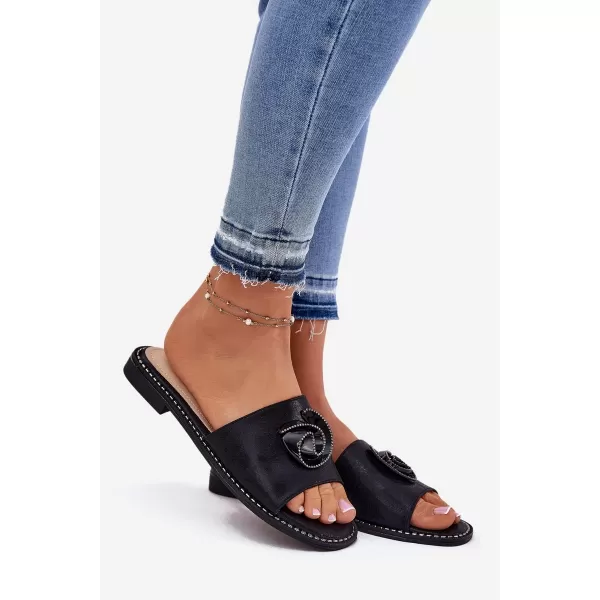  Dámské pantofle S.BARSKI KV51-007 BLACK 