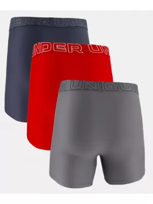 Pánské boxerky UNDER ARMOUR M UA PERF TECH 6IN (3KS) 1383878-044 ŠEDÁ
