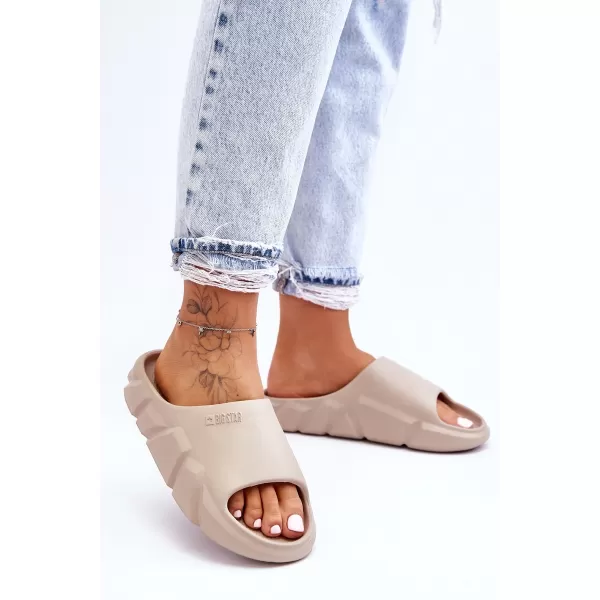  Dámské pantofle BIG STAR LL274593 BEIGE 