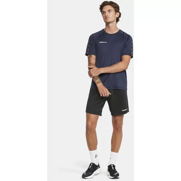  Pánské kontrastní sportovní tričko CRAFT TW Squad Go Contrast Jersey M NÁMOŘNÍ MODRÁ 